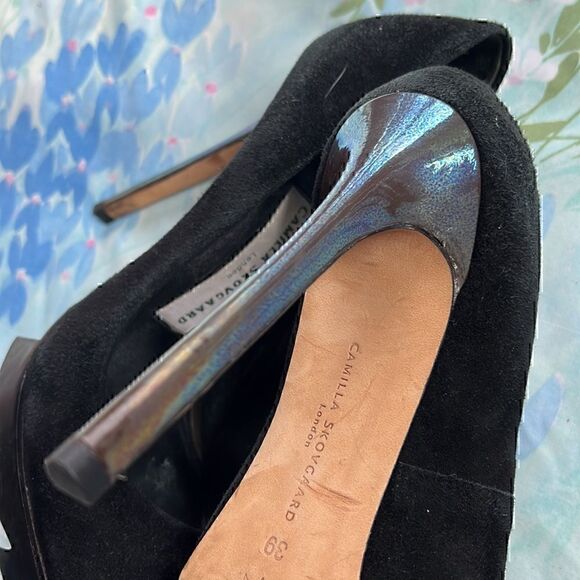 Camilla Skovgaard Platform Heels Suede Iridescent - Picture 13 of 15